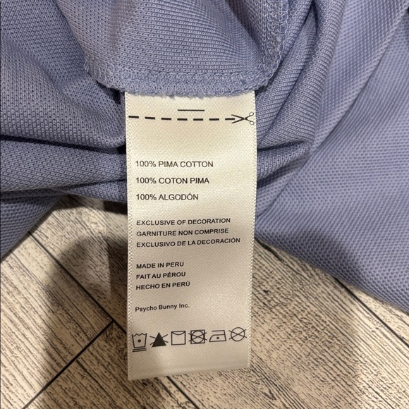 Psycho Bunny Light Blue Polo with Black Accents - Picture 5 of 7